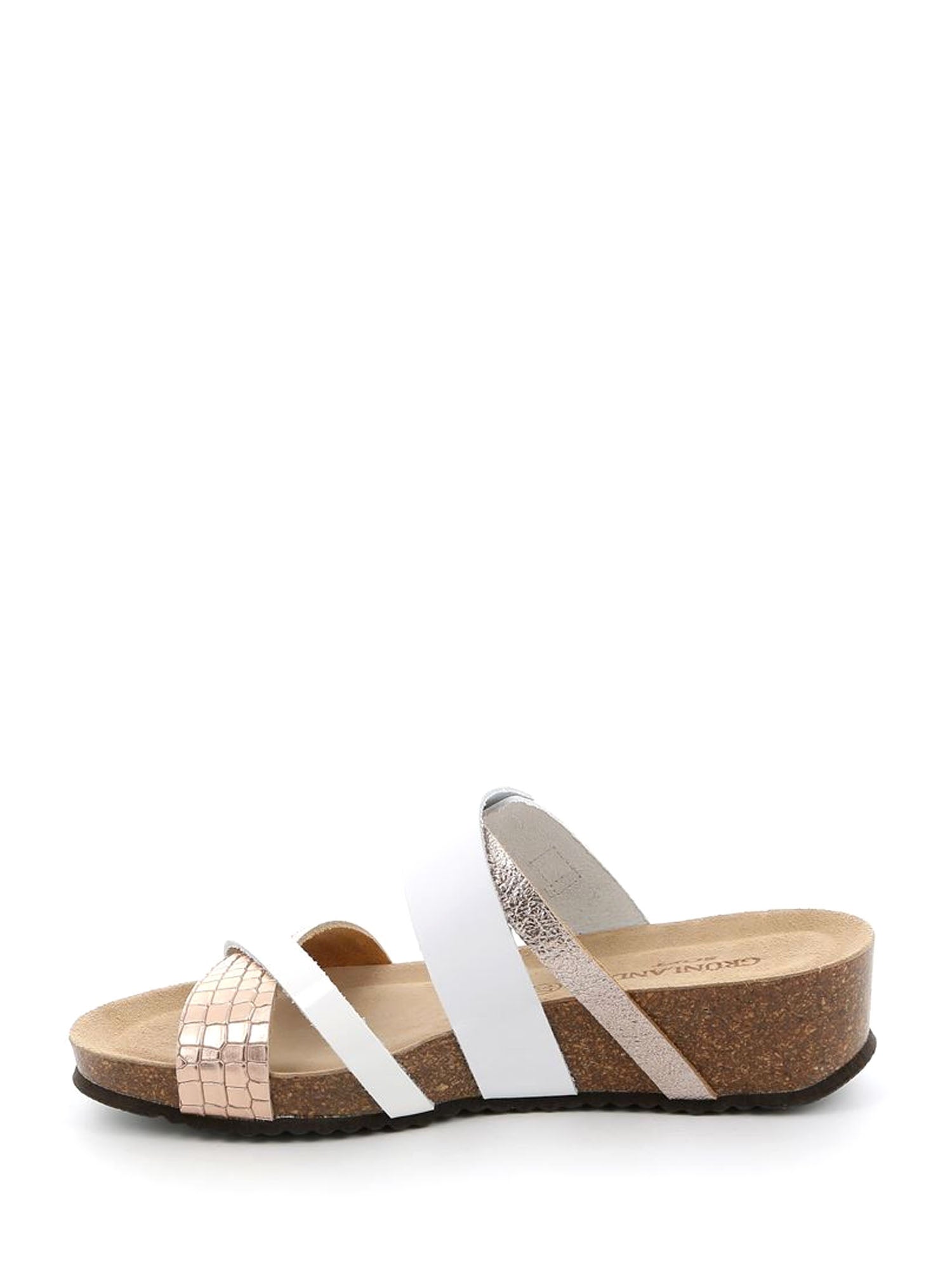 Sandali zeppa Bianco Grunland