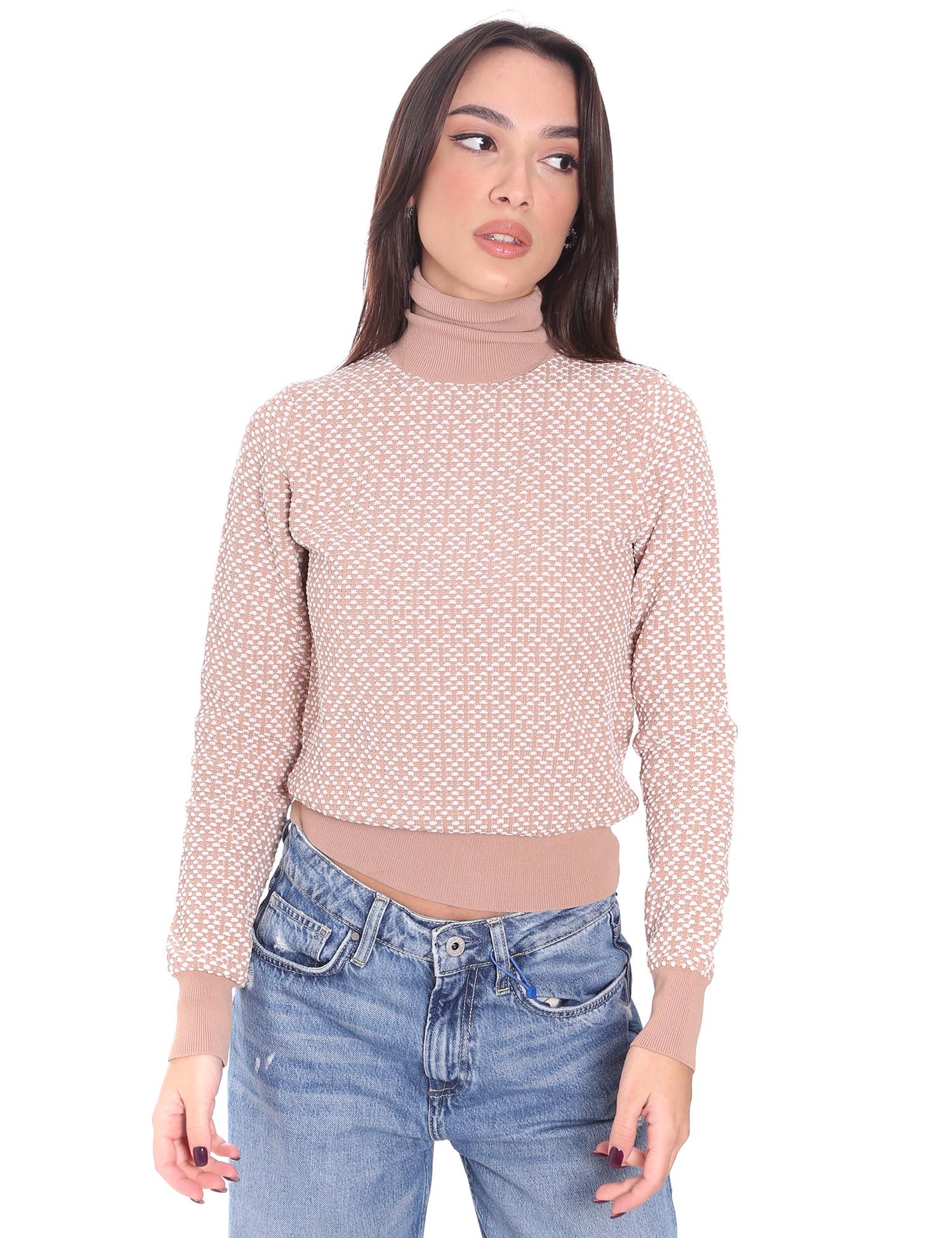 Maglie a collo alto Beige Guess Marciano