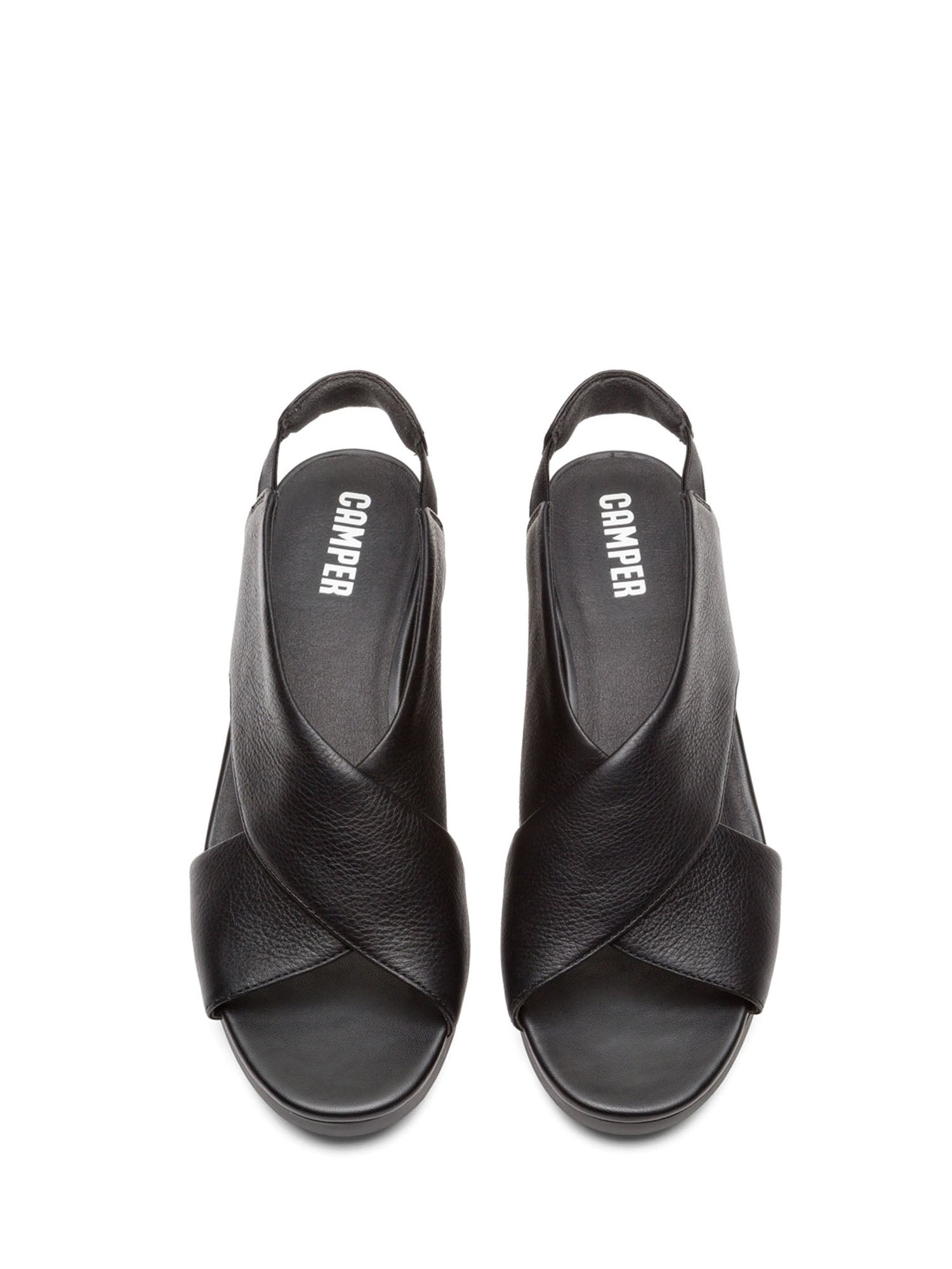 Sandali zeppa Nero Camper