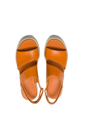 Sandali zeppa Marrone Camper