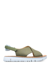 Sandali zeppa Verde Camper