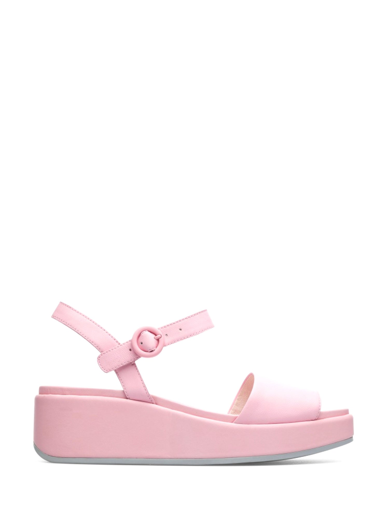 Sandali zeppa Rosa Camper