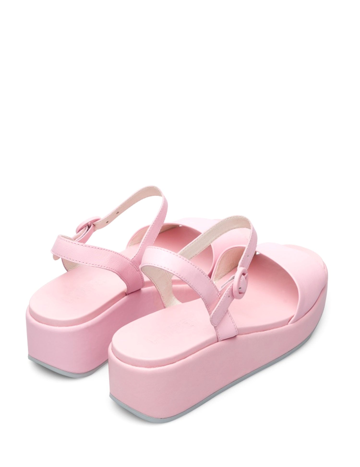 Sandali zeppa Rosa Camper