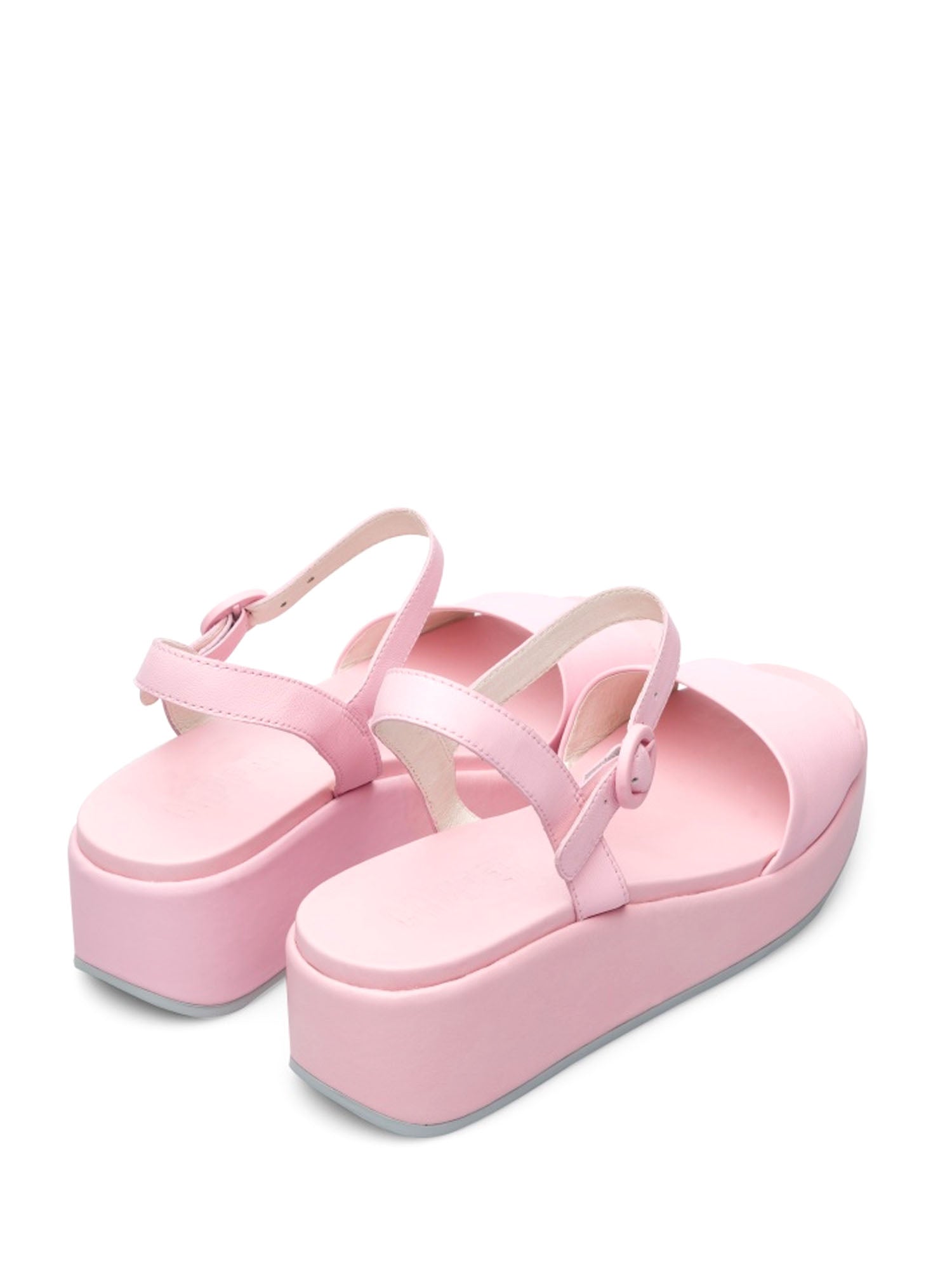 Sandali zeppa Rosa Camper