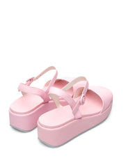 Sandali zeppa Rosa Camper