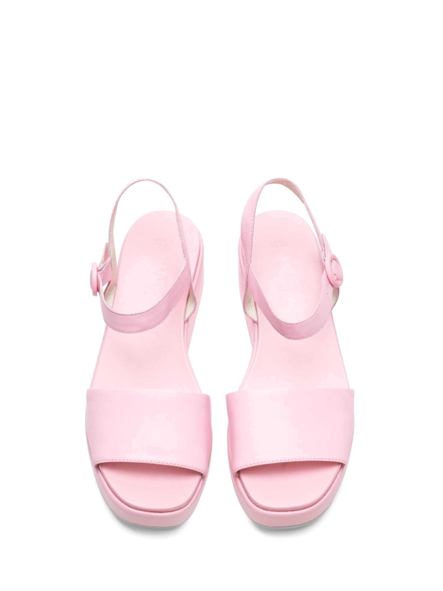 Sandali zeppa Rosa Camper