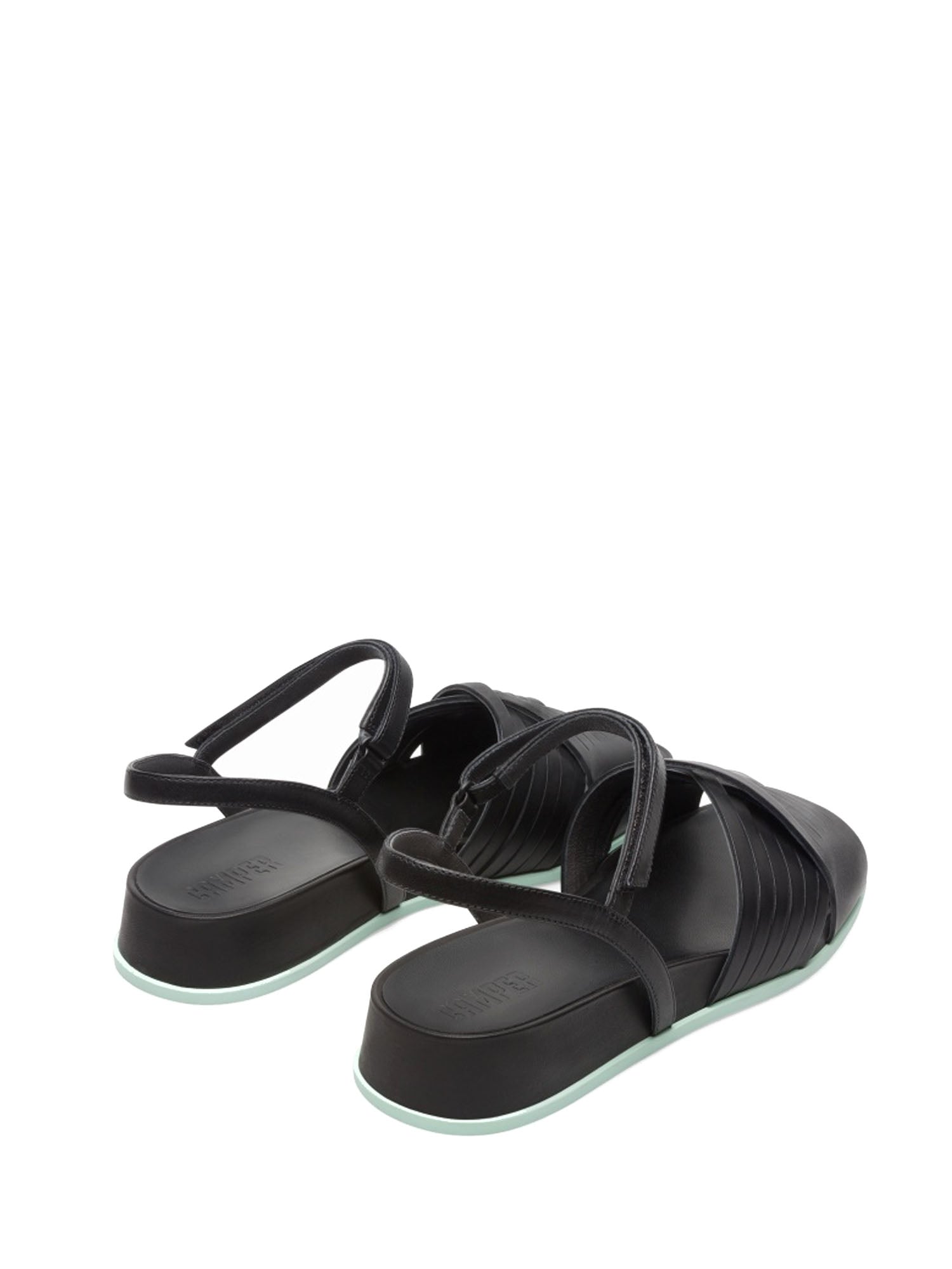 Sandali zeppa Nero Camper