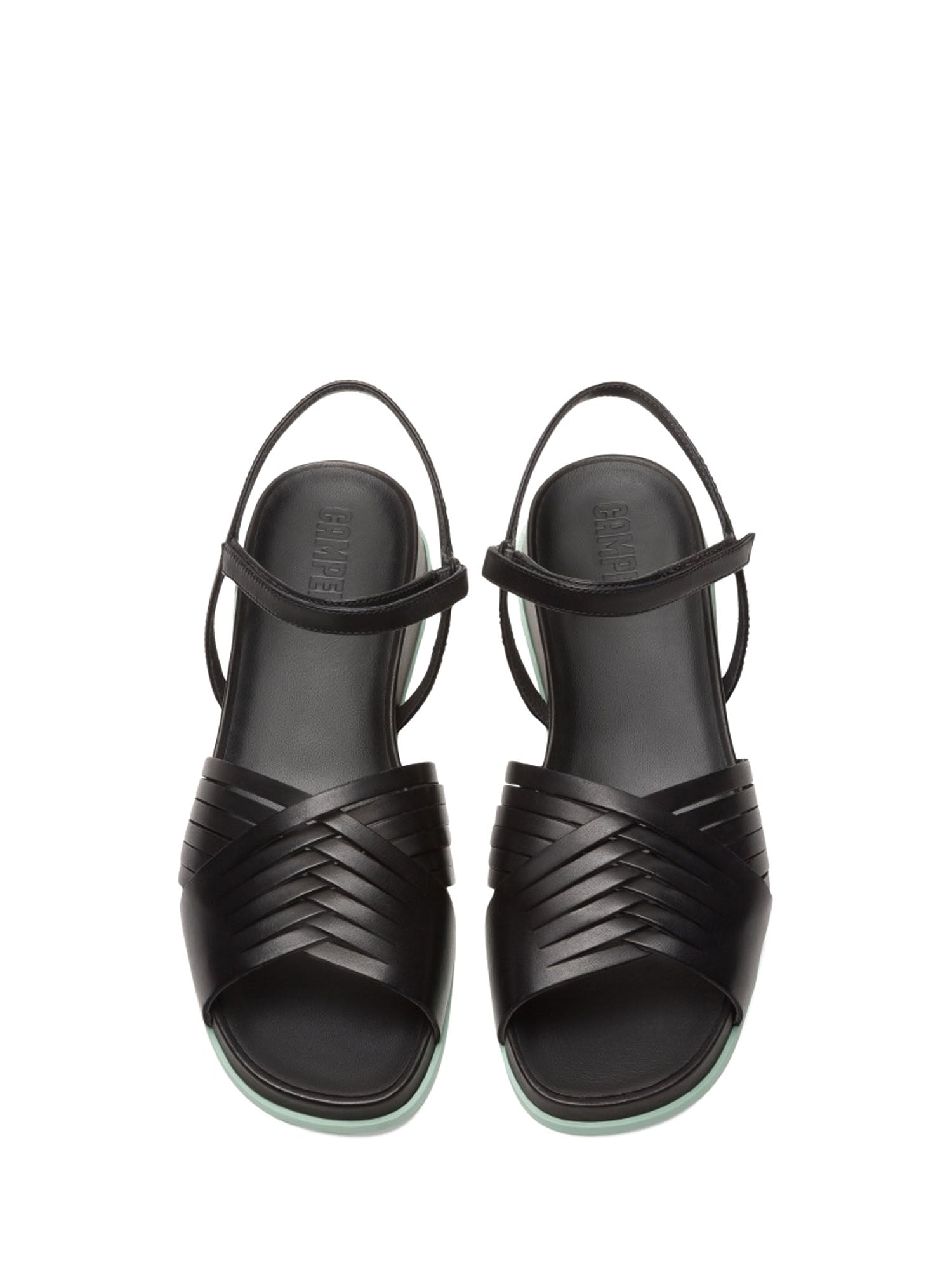 Sandali zeppa Nero Camper