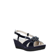 Sandali zeppa Blu Susimoda