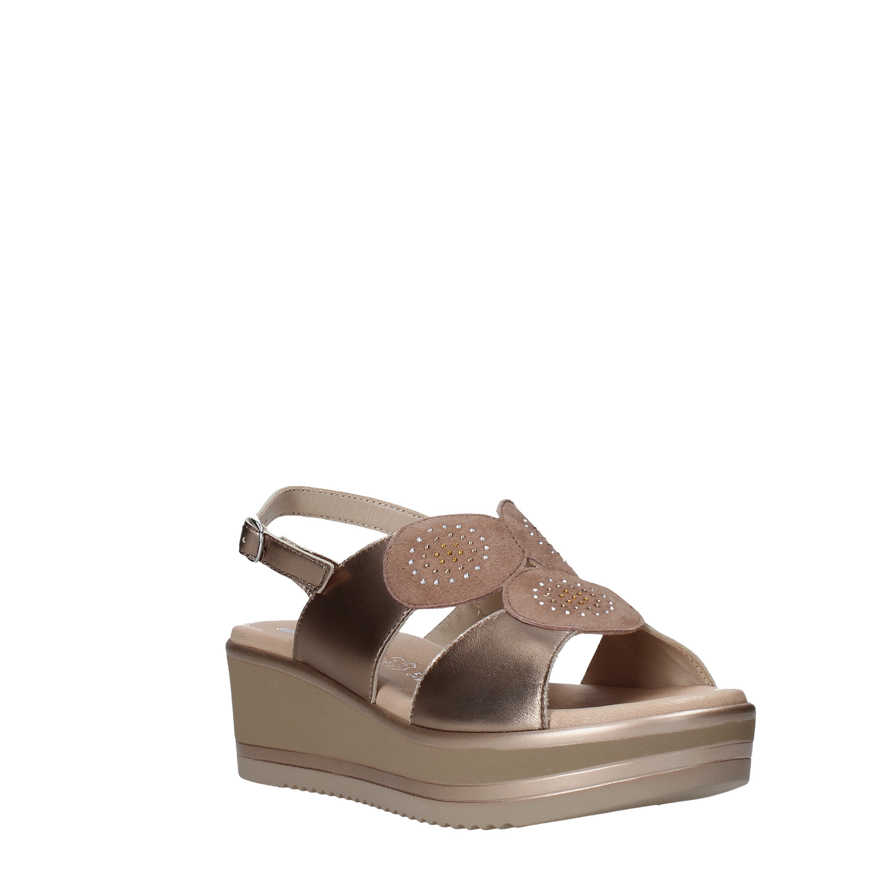 Sandali zeppa Marrone Susimoda