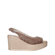 Sandali zeppa Marrone Susimoda