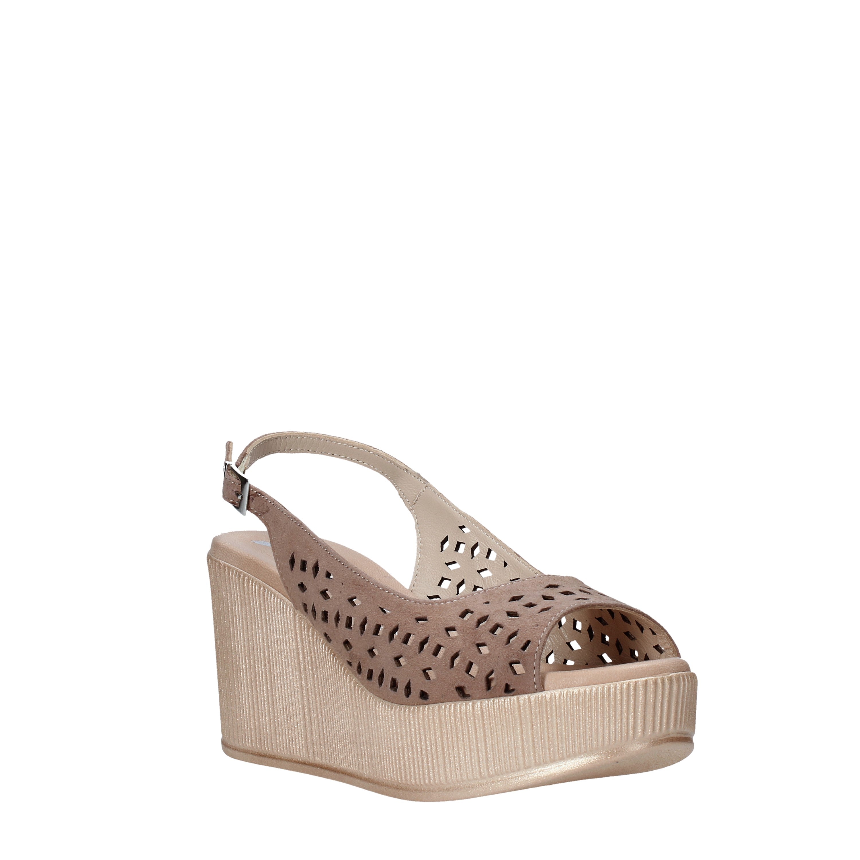 Sandali zeppa Marrone Susimoda