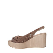 Sandali zeppa Marrone Susimoda