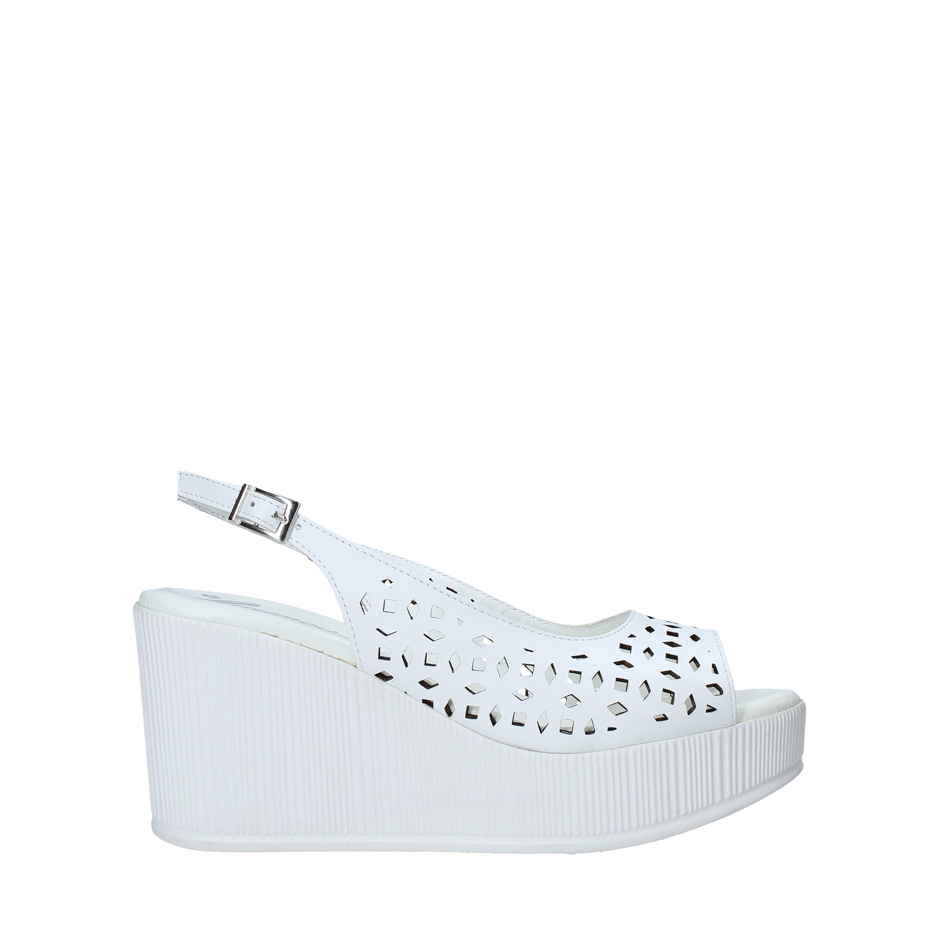 Sandali zeppa Bianco Susimoda