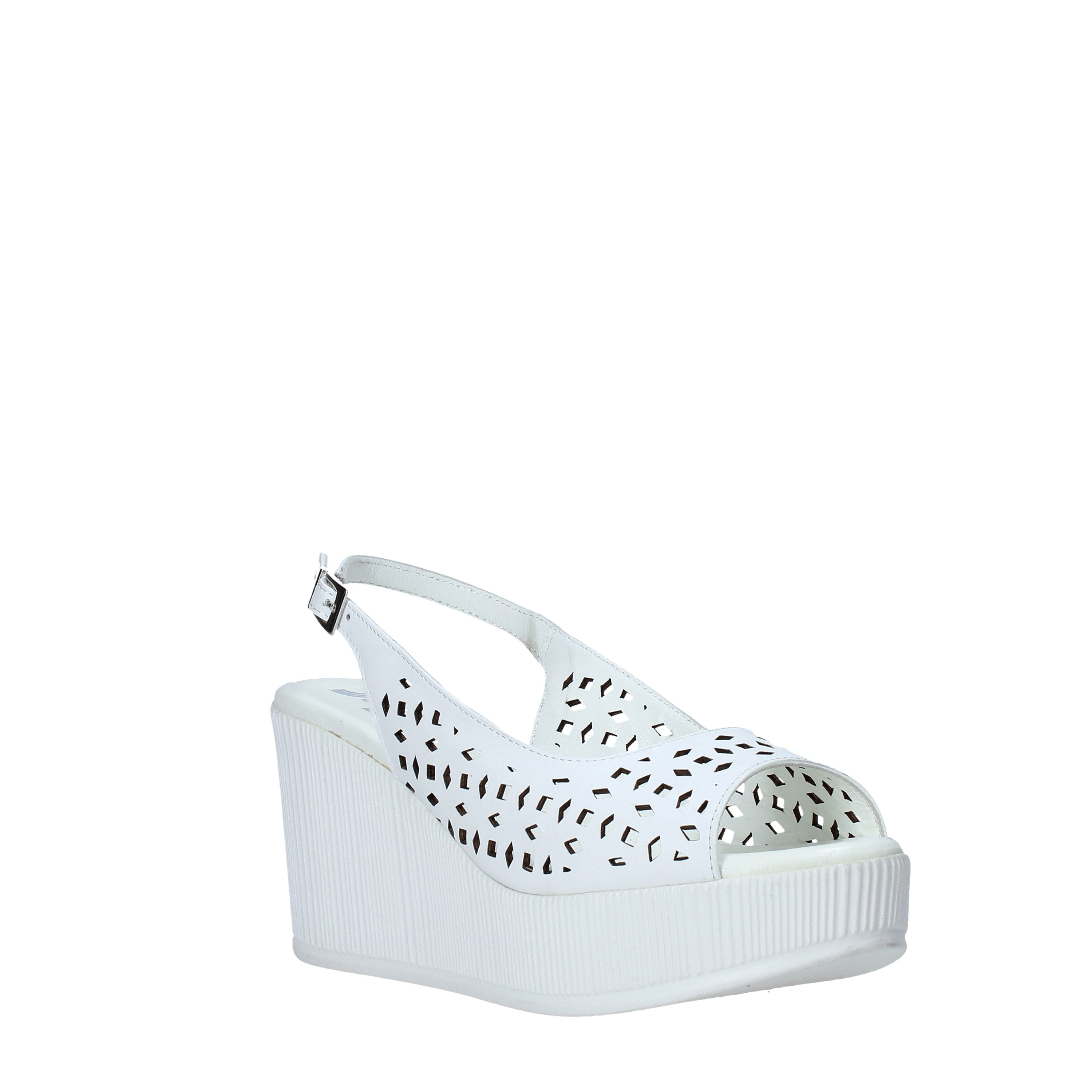 Sandali zeppa Bianco Susimoda