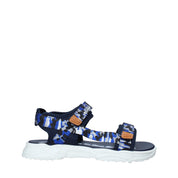 Sandali con strappi Blu Ellesse