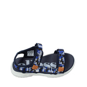 Sandali con strappi Blu Ellesse