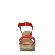 Sandali zeppa Rosso Grace Shoes