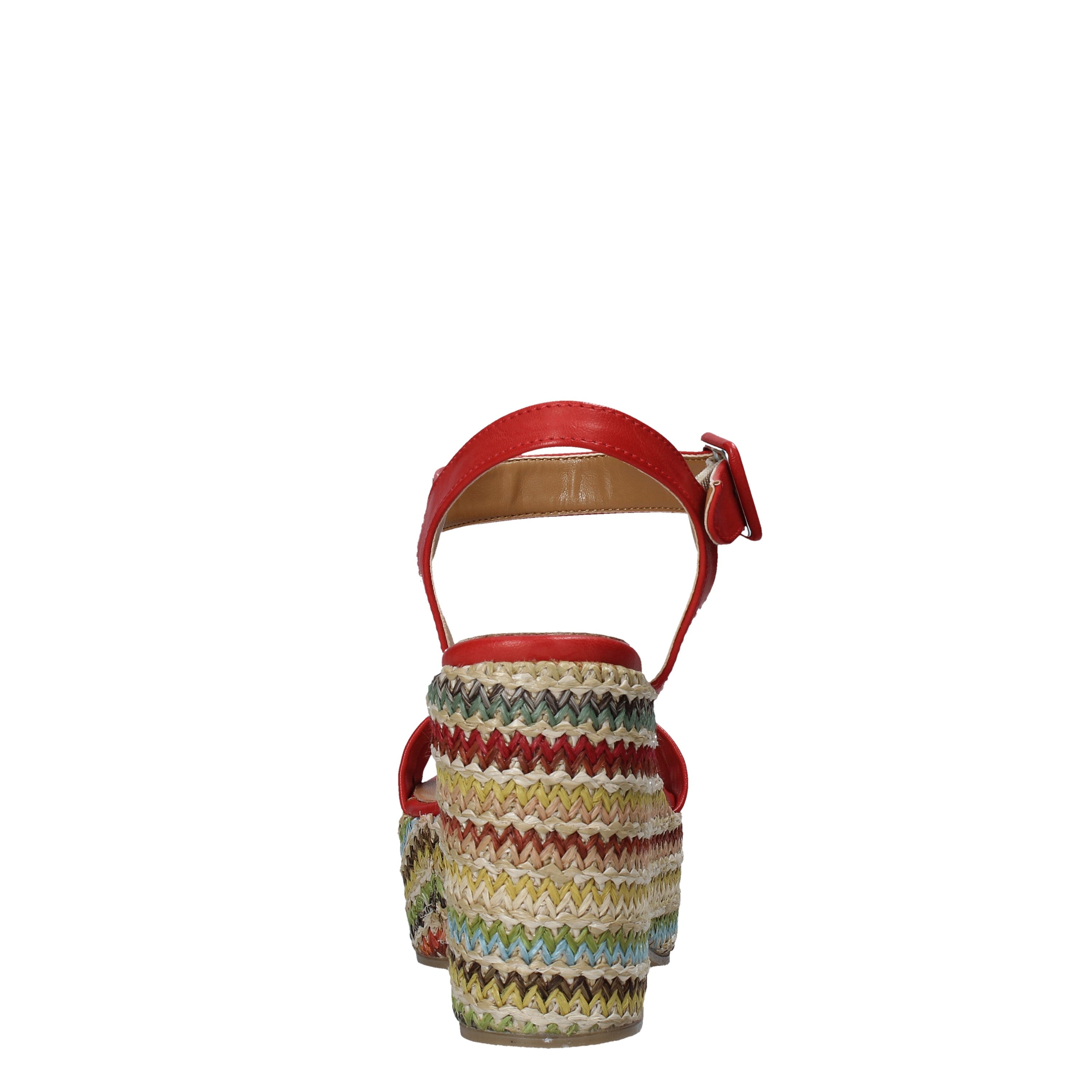 Sandali zeppa Rosso Grace Shoes