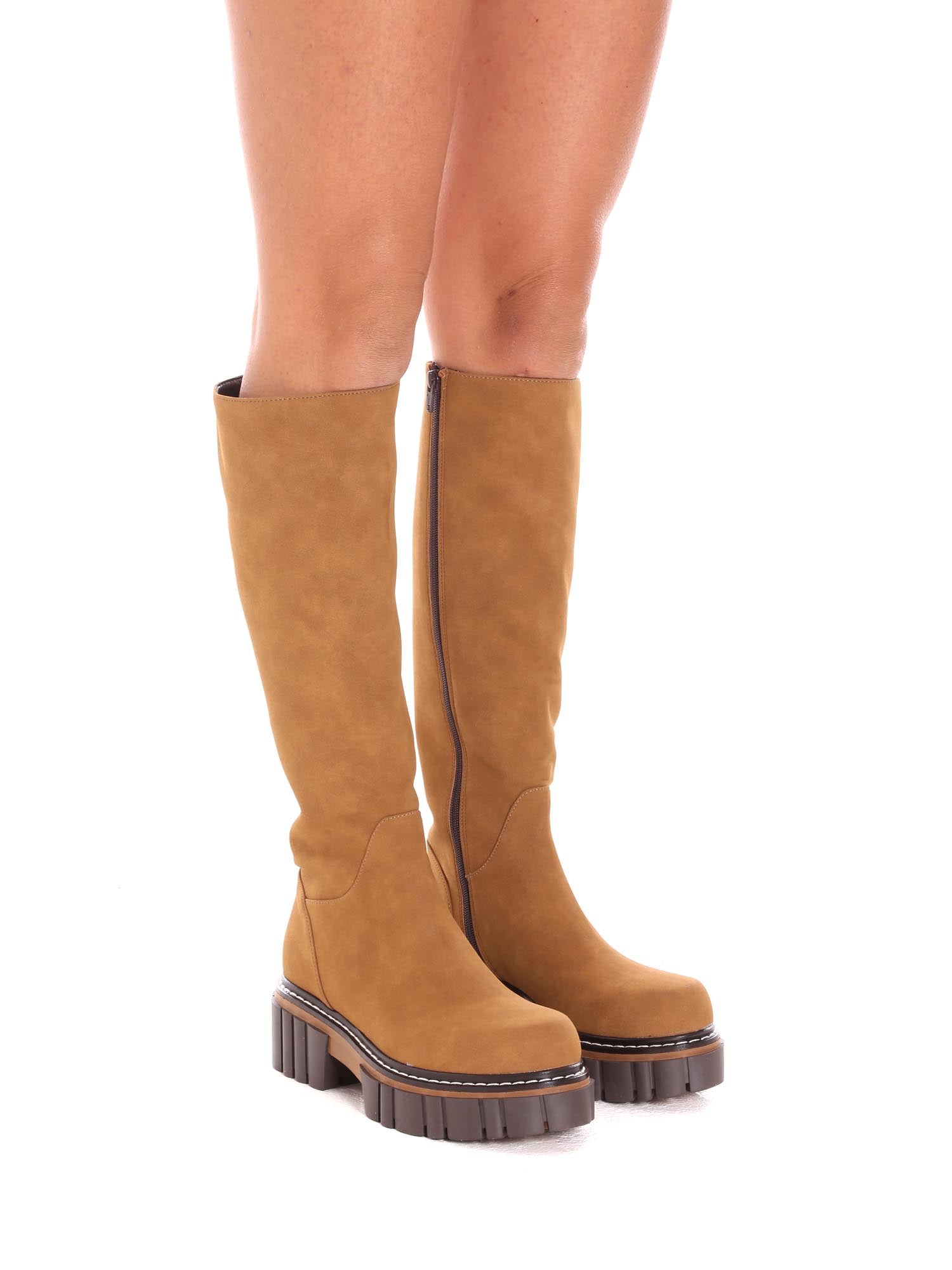 Stivali Cammello Cuoio Grace Shoes