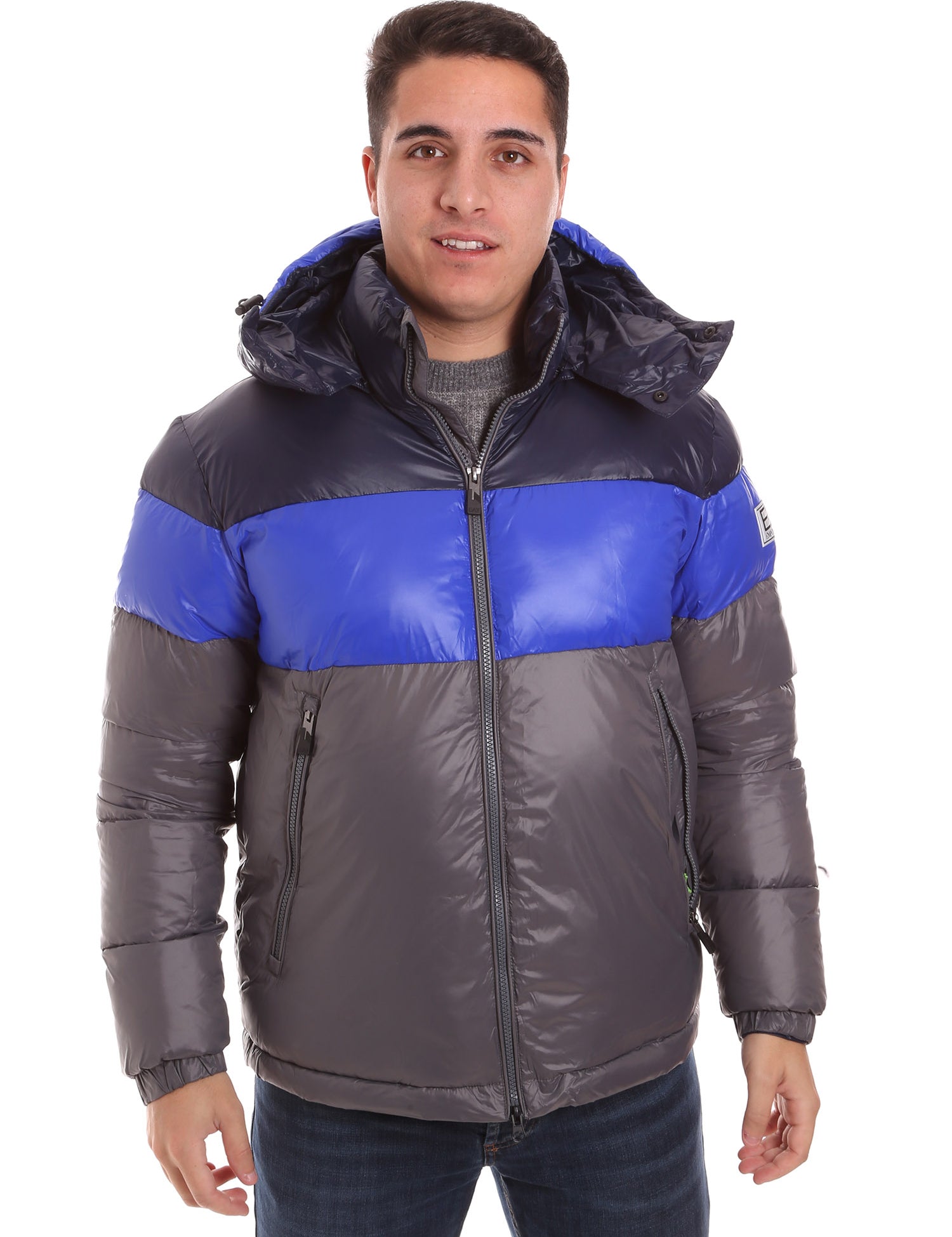 Piumini Grigio Ea7 Emporio Armani