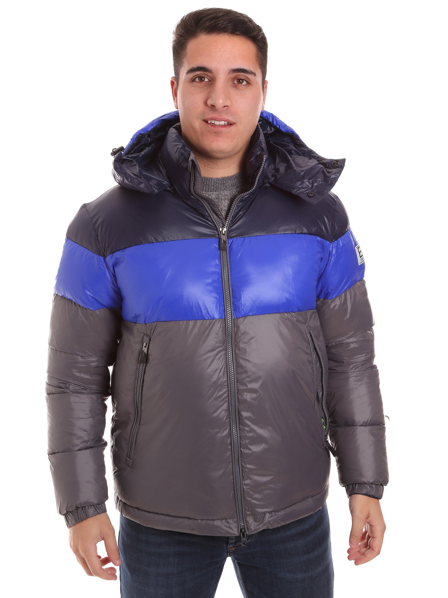 Piumini Grigio Ea7 Emporio Armani