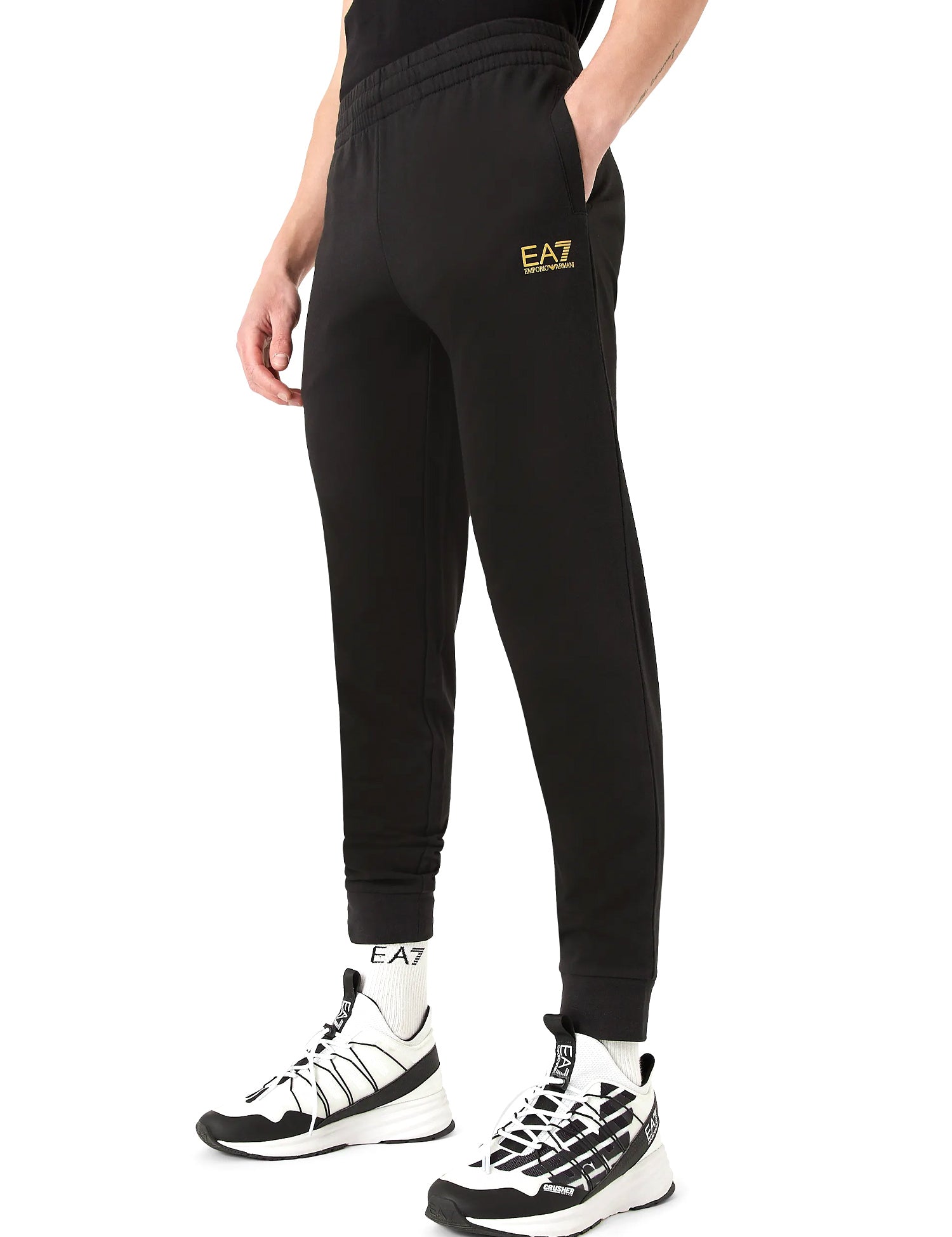 Pantaloni sportivi Nero Ea7 Emporio Armani
