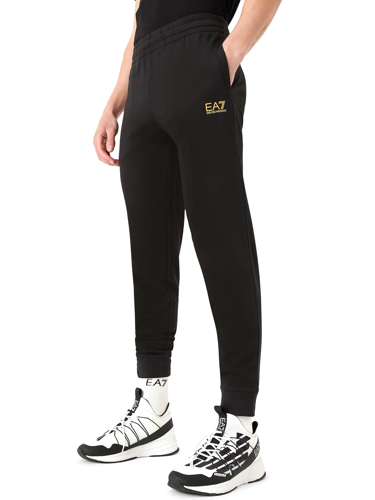 Pantaloni sportivi Nero Ea7 Emporio Armani