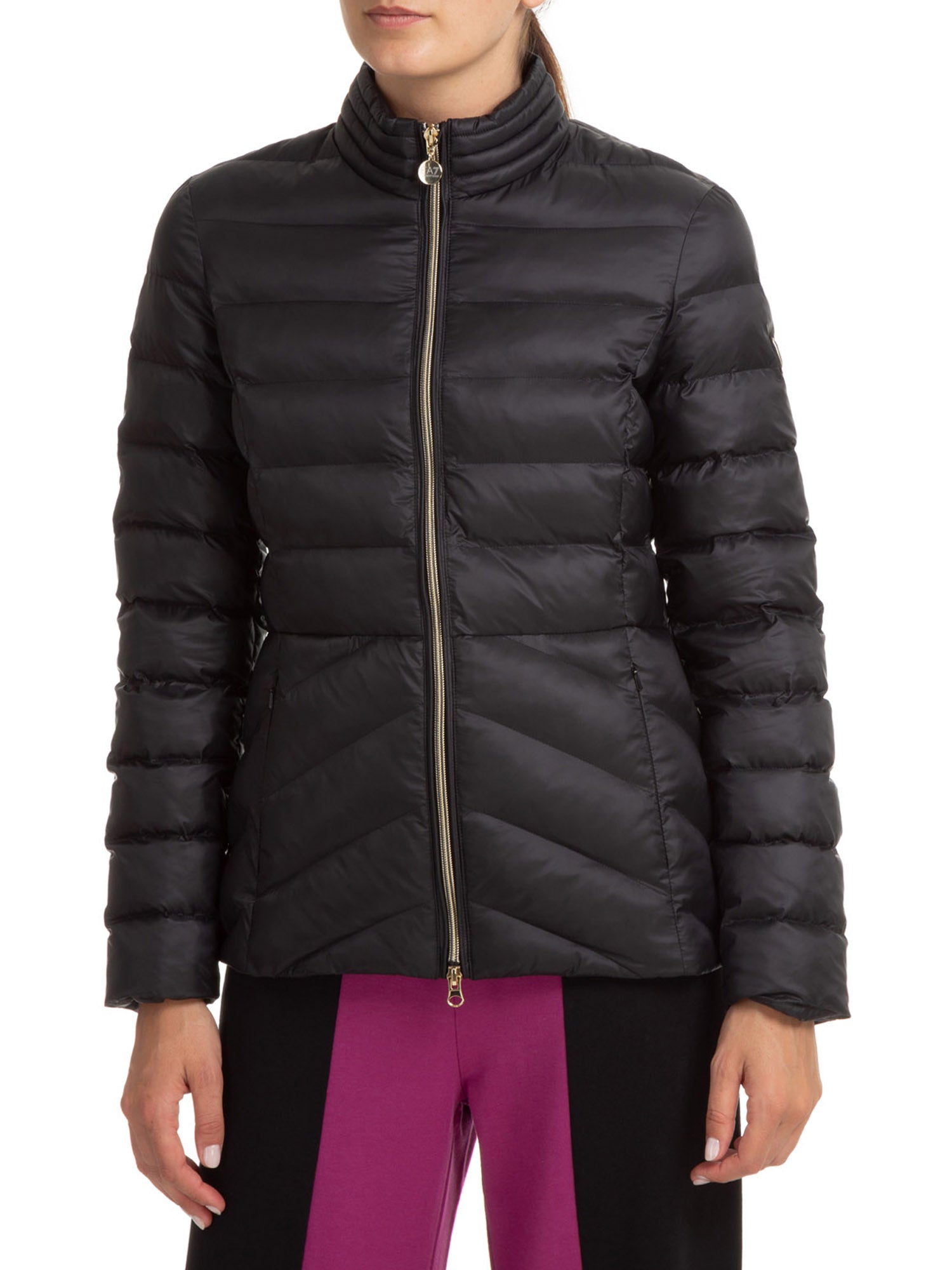 Piumini Nero Ea7 Emporio Armani