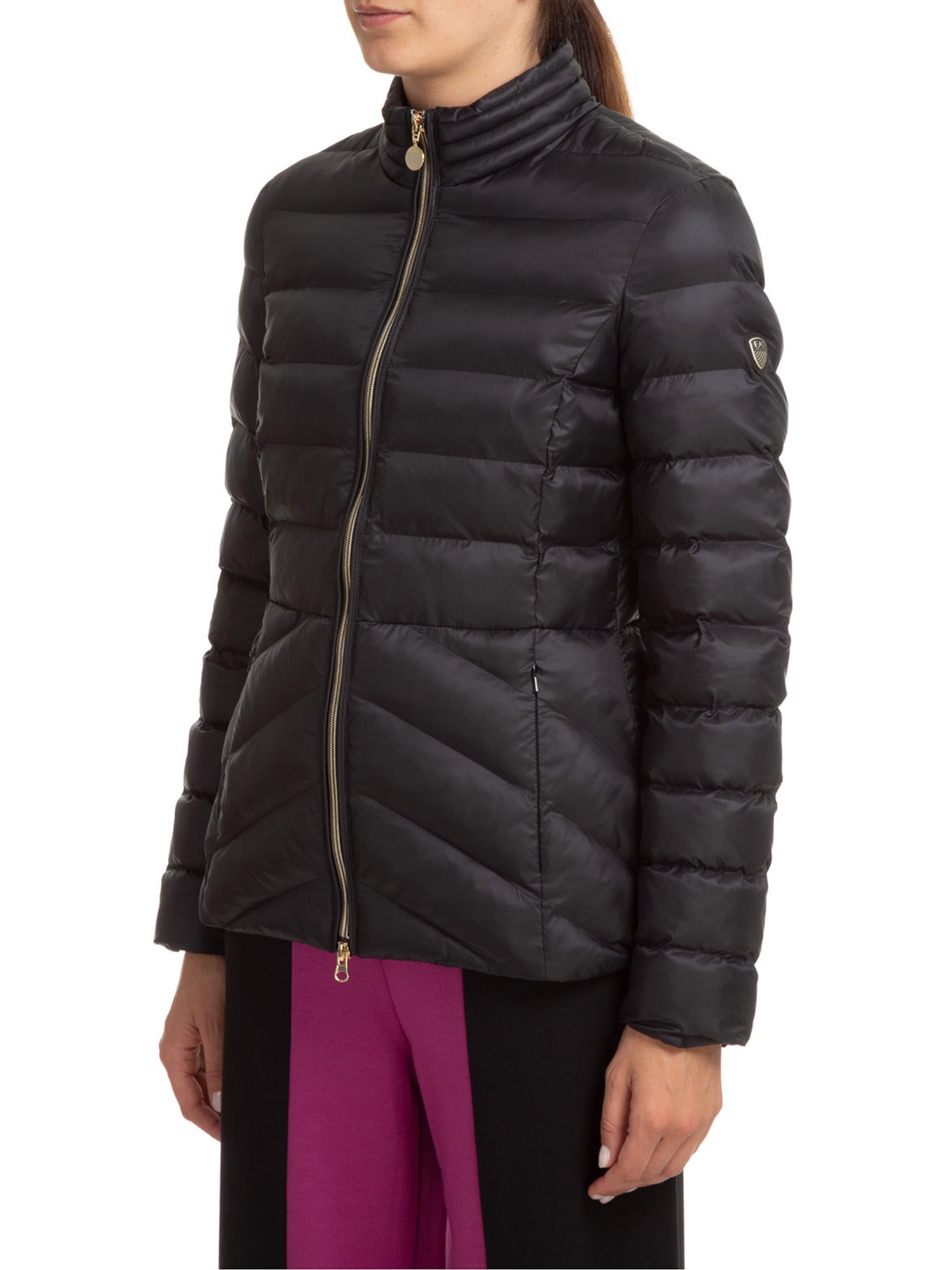 Piumini Nero Ea7 Emporio Armani