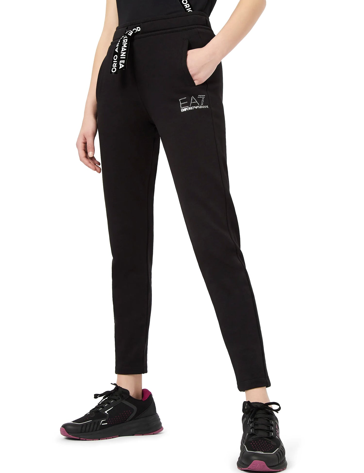 Pantaloni sportivi Nero Ea7 Emporio Armani