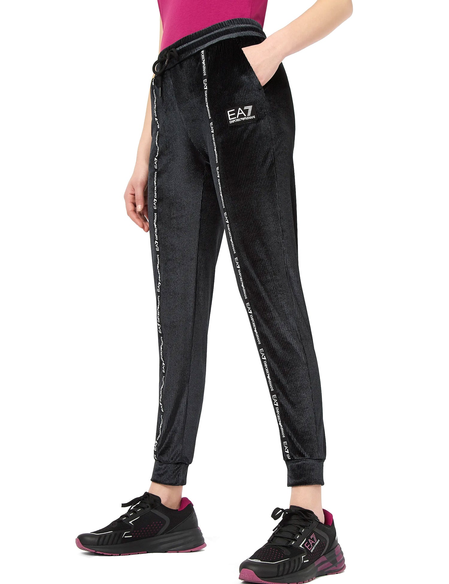 Pantaloni sportivi Nero Ea7 Emporio Armani