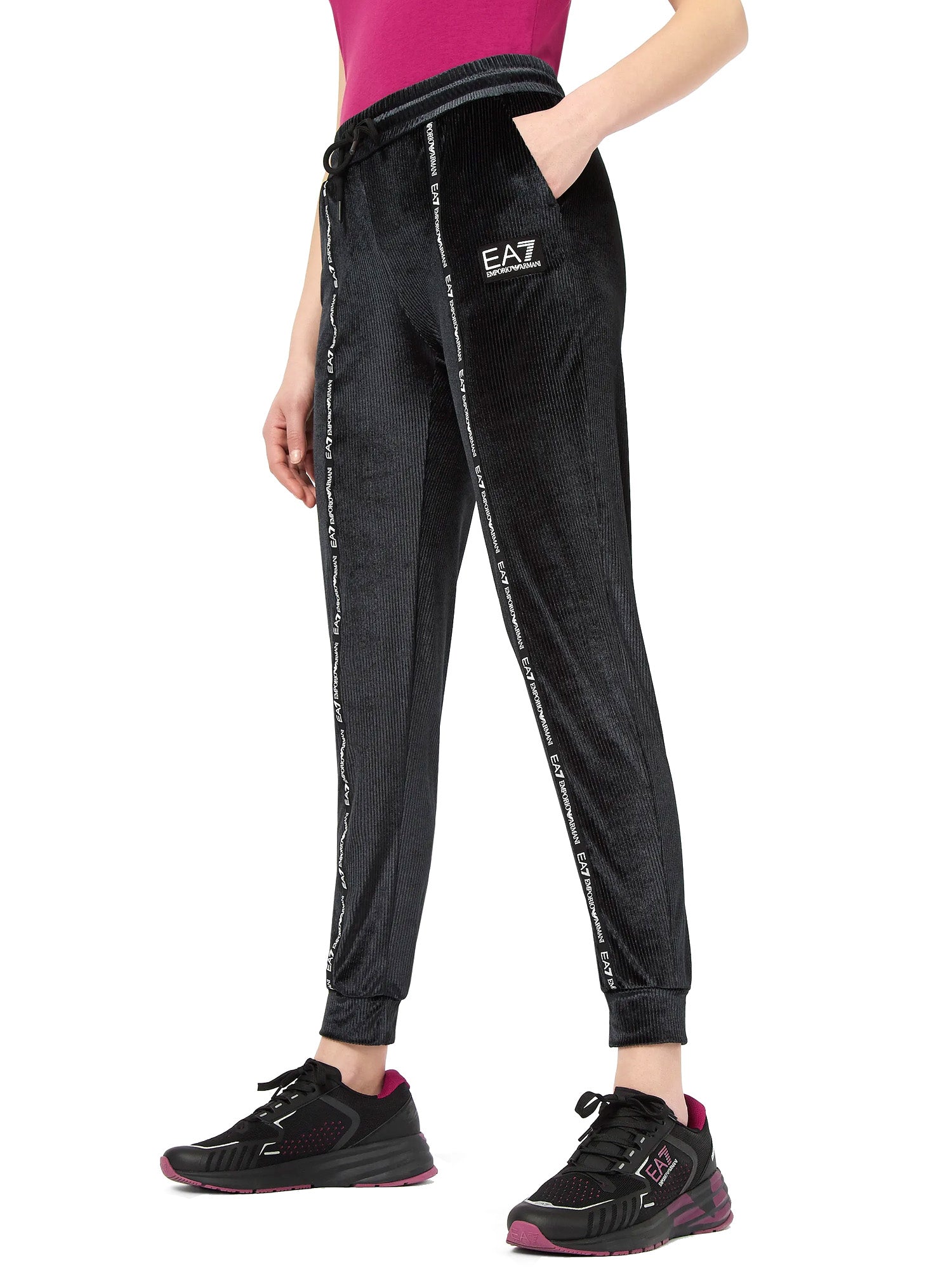 Pantaloni sportivi Nero Ea7 Emporio Armani