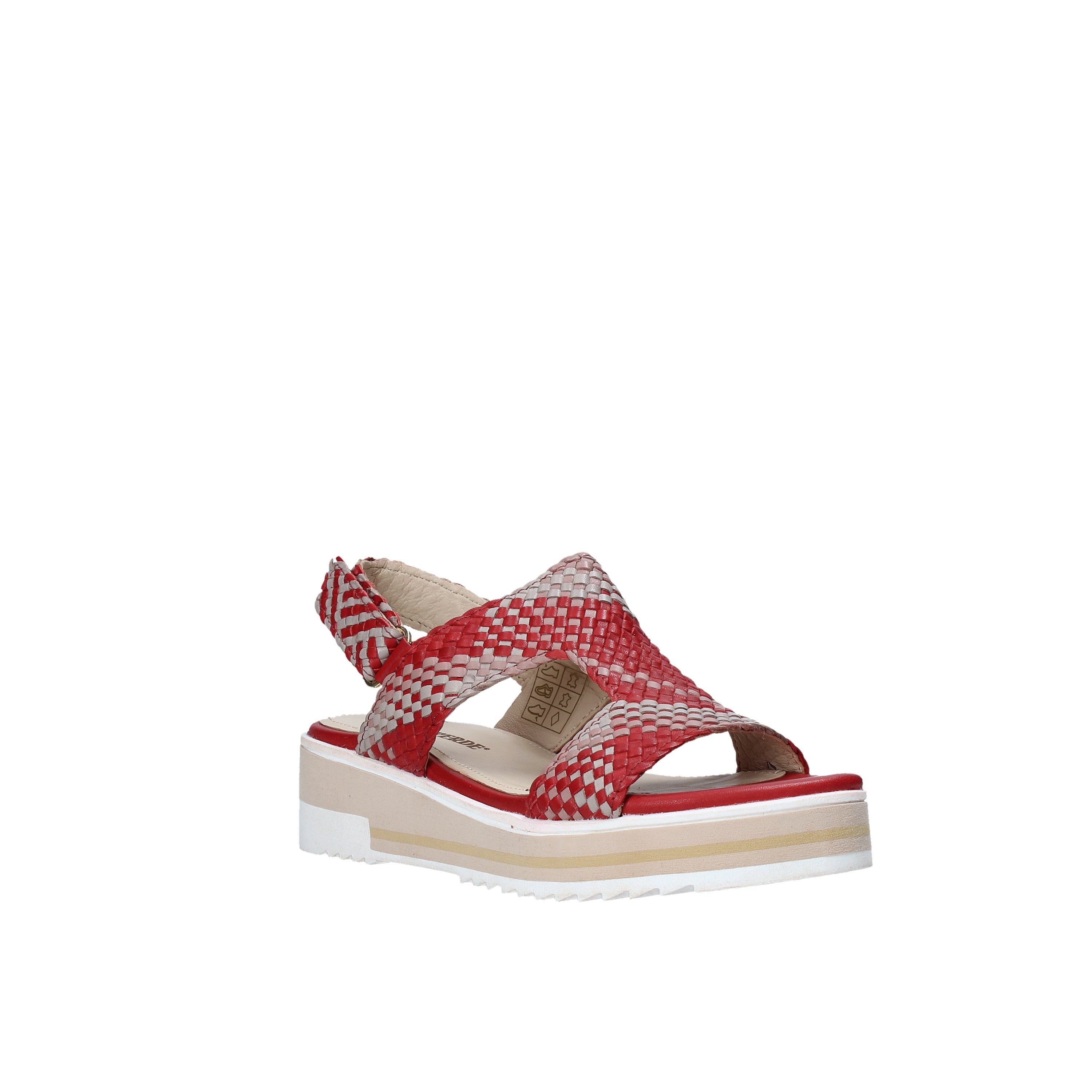 Sandali con strappi Rosso Valleverde