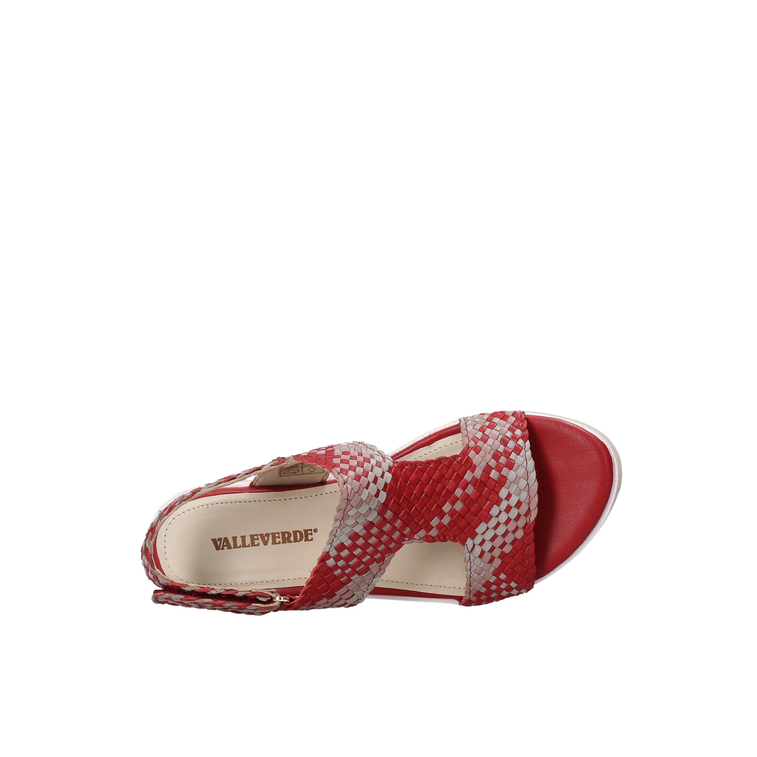 Sandali con strappi Rosso Valleverde