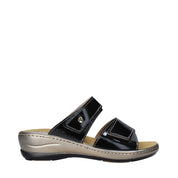 Sandali con strappi Nero Valleverde