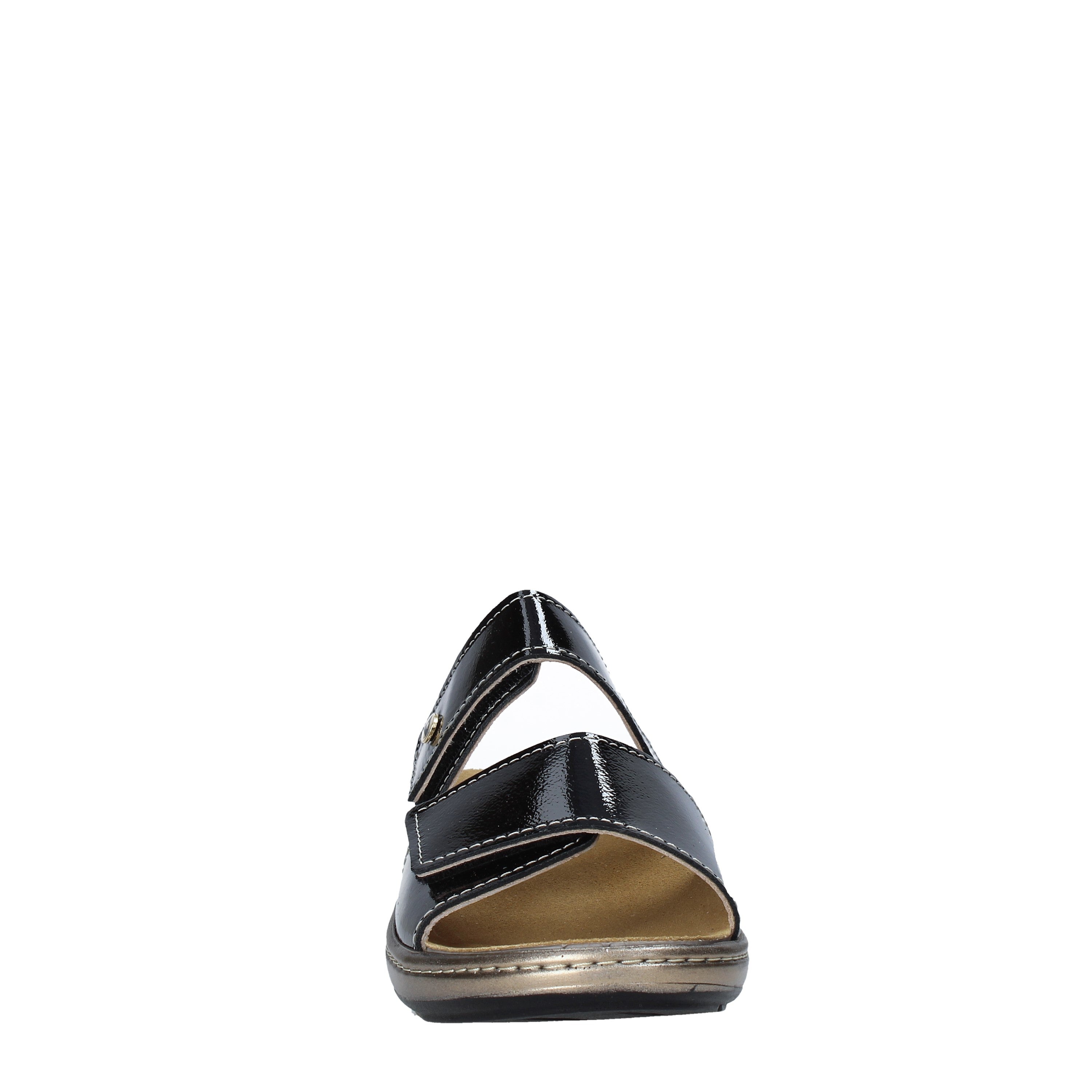 Sandali con strappi Nero Valleverde