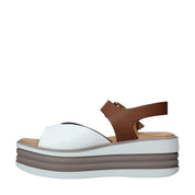 Sandali zeppa Marrone Valleverde