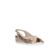 Sandali zeppa Dorato Valleverde