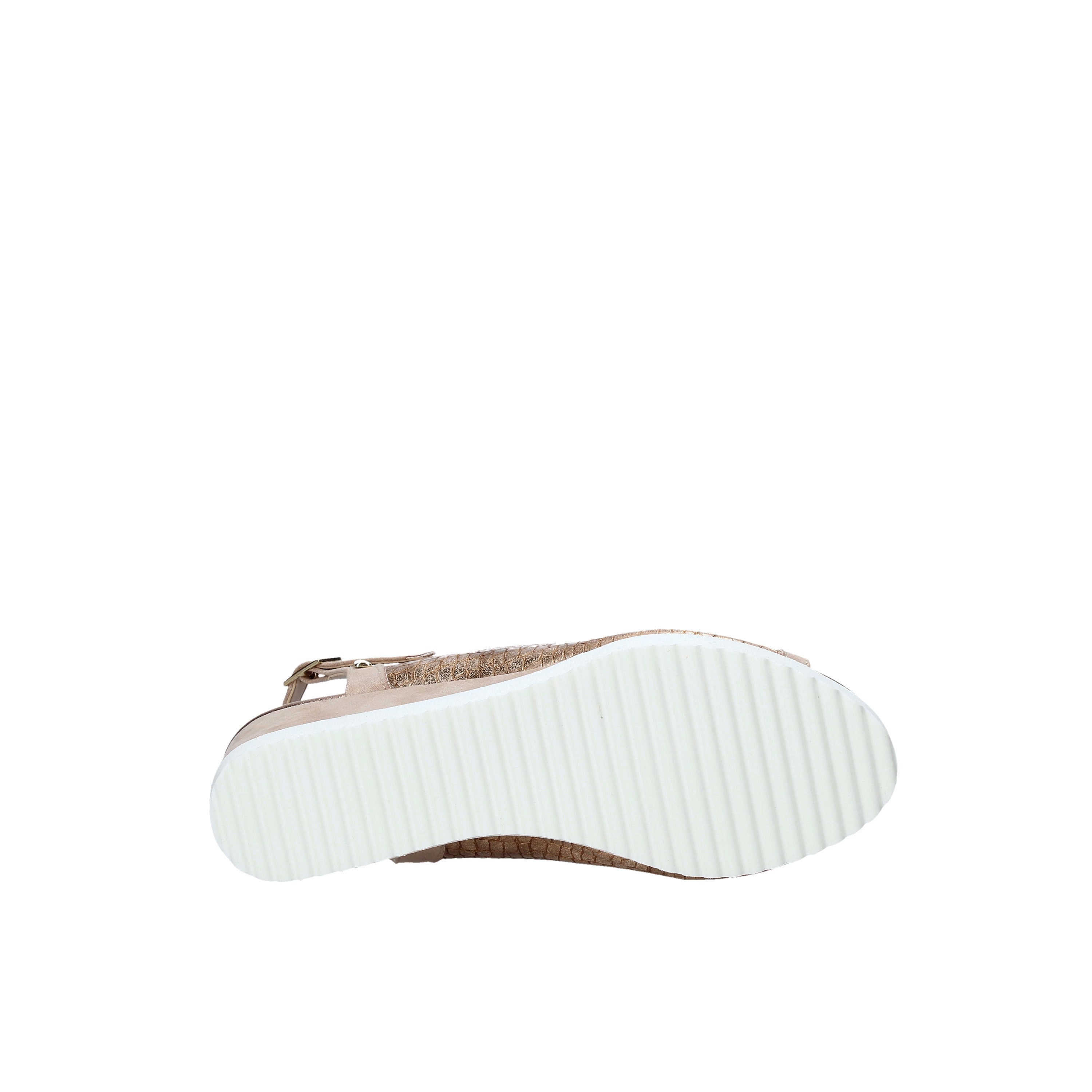 Sandali zeppa Dorato Valleverde