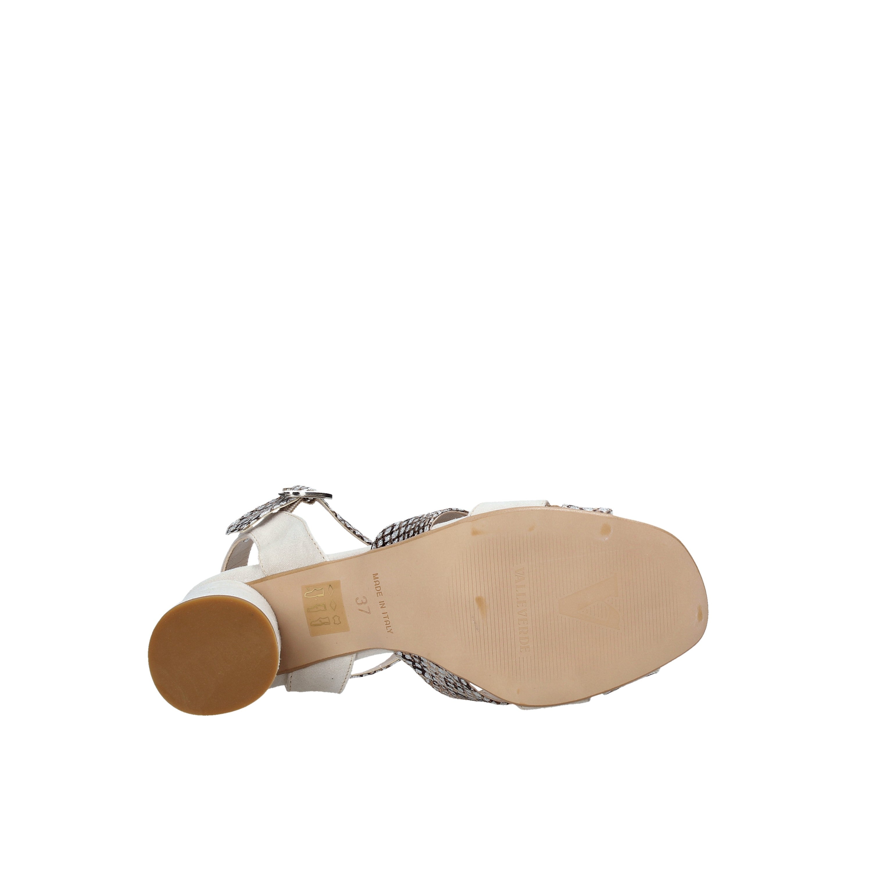 Sandali tacco Beige Valleverde