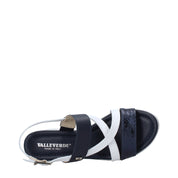Sandali zeppa Blu Valleverde