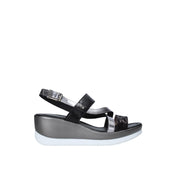 Sandali zeppa Nero Valleverde