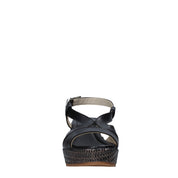 Sandali zeppa Nero Valleverde