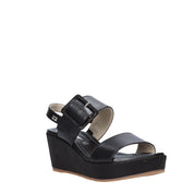 Sandali zeppa Nero Valleverde