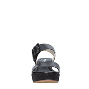 Sandali zeppa Nero Valleverde