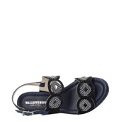 Sandali zeppa Blu Valleverde