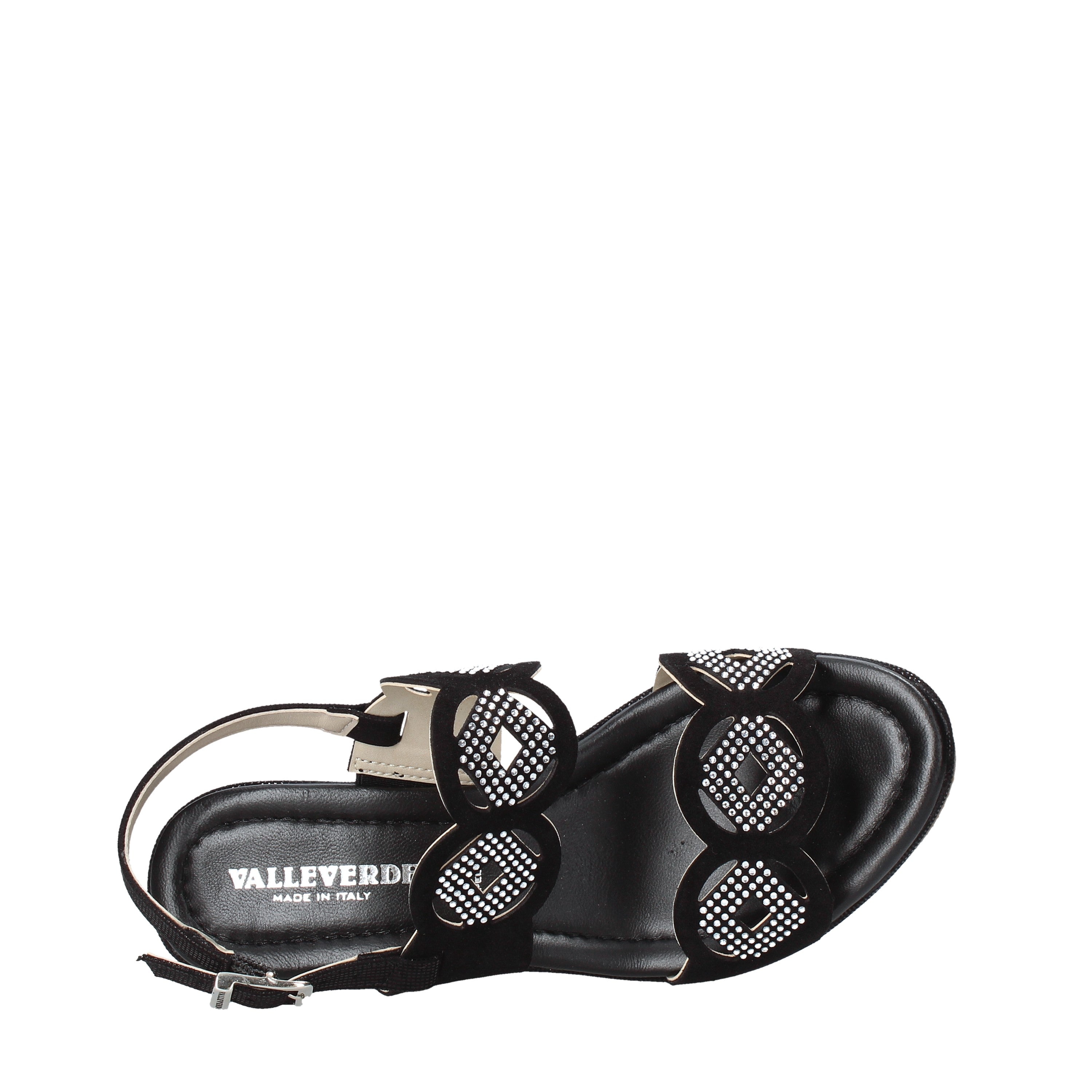 Sandali zeppa Nero Valleverde