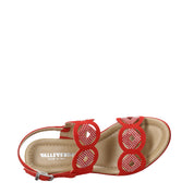 Sandali zeppa Rosso Valleverde