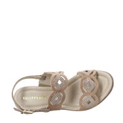 Sandali zeppa Beige Valleverde